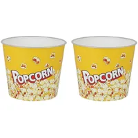 WESTCRAFT Snackschale - Popcorn-Schale Retro | Snackbehälter mit über