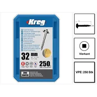 Kreg Pocket-Hole Linsenkopfschraube 32 mm 250 Stk ( SML-C125-250