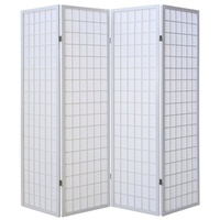 Homestyle4u 4-tlg. Paravent Raumteiler 4 teilig Trennwand Shoji Faltbar