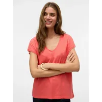 Vero Moda Kurzarmshirt VMLUNA SS V-NECK TEE JRS NOOS