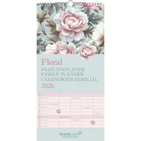 Neumann GreenLine Floral 2026 Familienplaner - Familien-Kalender - Kinder-Kalender