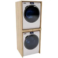 Raumhirsch furniture Waschmaschinenschrank, Beige, Holzwerkstoff, 66x180x51 cm, Waschküche, Waschmaschinenschrank