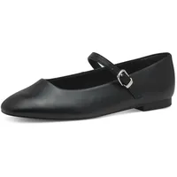 TAMARIS Riemchenballerina, Blockabsatz, Businessschuh, Flats in veganer Verarbeitung, Gr.