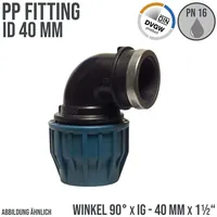 Jason Rohrverbinder 40 mm x 1 1/2 Zoll frostsicher