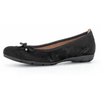 Gabor Damen, Klassische Ballerinas, Frauen Flats,sportlich,Ballerinen,Halbschuhe,Sommerschuhe,Slipper,Ballerina-Schuhe,schwarz,39 EU / 6