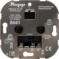 Kopp Doppel-Dimmer, 2x15-120W/VA