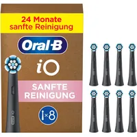 Oral-B iO Sanfte Reinigung Aufsteckbürste schwarz 8 St. 		