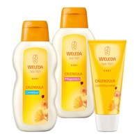 Weleda Baby Calendula Gesichtscreme 50 ml + Pflegemilch 200