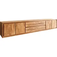 DeLife Lowboard Live-Edge 300 cm Akazie Natur 4 Türen