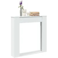 VidaXL Kaminumrandung Weiß 100x20x100 cm Holzwerkstoff Vidaxl