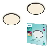 Philips Superslim 2x 18W schwarz