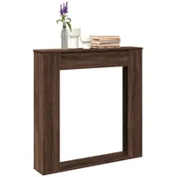 VidaXL Bodenschutzplatte Kaminumrandung Braun Eichen-Optik 100x20x100 cm Spanplatte braun