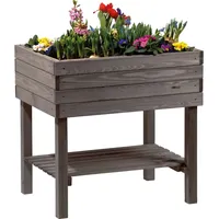 Dobar Hochbeet mit Ablageboden 80 x 58 x 80
