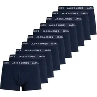 JACK & JONES Solid Boxershorts, 10 Einheiten - Navy
