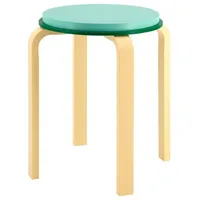 REMEMBER Hocker Max Ø 40 cm Holz Gelb
