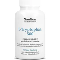 NatuGena L-Tryptophan 500 | 90 Kapseln | mit Magnesium