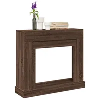 VidaXL Kaminumrandung Braun Eichen-Optik 100x30x87,5 cm Holzwerkstoff