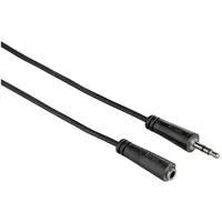 Hama 122314 KLINKEN-VERL3,5MM 3,0M 1S Farbe: Schwarz
