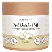 Puremetics 3in1 Dusch-Fluff (250g) | Duschgel, Peeling und Lotion