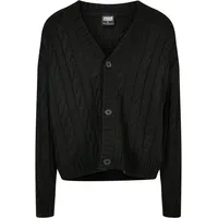 URBAN CLASSICS Boxy Strickjacke Black 3XL