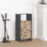 VidaXL Brennholzregal Anthrazit 40x30x80 cm Kaltgewalzter Stahl