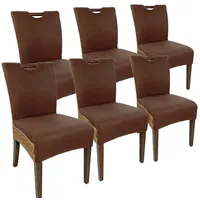 Amagohome Rattanstühle Esszimmer Stühle Set 6 Stück Wintergarten Stühle
