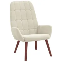 VidaXL Relaxsessel Cremeweiß Samt
