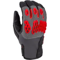Klim Baja S4 Handschuhe - Schwarz/Grau/Rot / L