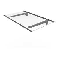 Trendline Vordach Nizza 140 x 90 cm schwarz