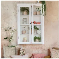 Chic Antique Marseille Wandschrank mit 3 Ablagen, H120/L82/B21 cm