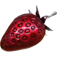 Hti-Living HTI-Living, Deko Erdbeere Hochglanz Rot Aluminium