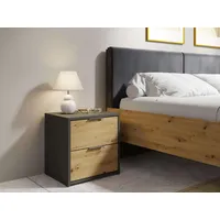 Home Affaire »Nachttische Loreto (2 Stücke), Maße: B/T/H 44/35/46