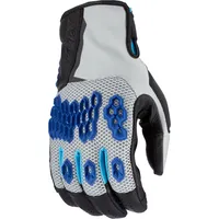 Klim Baja S4 Handschuhe - Hellgrau/Schwarz/Blau / 3XL