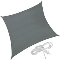 Tectake Sonnensegel grau