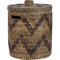 Beliani Korb aus Rattan Naturfarben