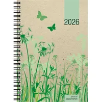 Zettler Wochenbuch Graspapier 2026 - 13,7x19,6 cm - 1