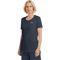 Jack Wolfskin Tech Kurzarm-t-shirt - Midnight Sky - M