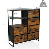 Hjh living Kommode RAGALA - Sideboard für Wohnzimmer Schlafzimmer
