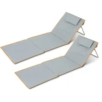 Stagecaptain BM-160 GY/OG Beachmatte "Layla" 2x Set