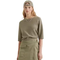 Marc O'Polo DfC Kurzarm-Strickpullover loose, grün, XL