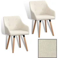 Estexo Esszimmerstuhl Küchenstuhl Stuhl 2er Set Vintage Essstuhl Stoffbezug