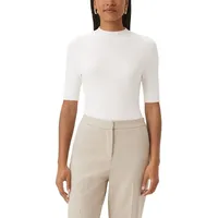 Comma, Strickpullover, weiß, 38