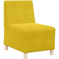 VidaXL Sofa Modulares Sofa ohne Armlehnen Gelb 55 cm
