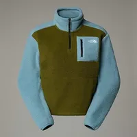 The North Face Womens YUMIORI 1/4 Zip Forest Olive-Shallow