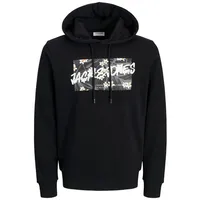 JACK & JONES Hawaii Shape Kapuzenpullover - Black -