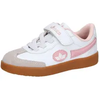 LICO Jungen Unisex Kinder Shuttle VS Sneaker, Weiss/Rosa, 28