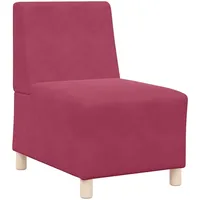 VidaXL Sofa-Stuhl ohne Armlehnen Weinrot 55 cm Samt