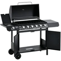 Outsunny Gasgrill Grillwagen 135 x 50 x 100 cm