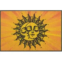 Wash+Dry Fußmatte "Kiss the sun", orange, B:50cm H:7mm L:75cm,