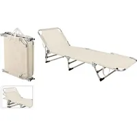  Gartenliege MATS - grau - LBH 190x56x27 cm